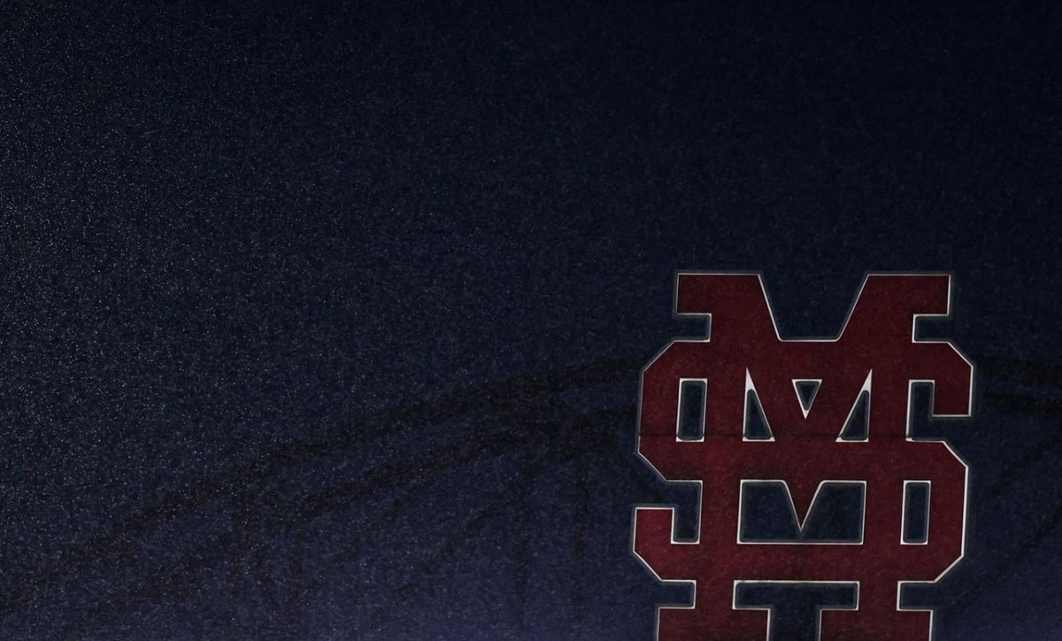Rain falls at Mississippi State's Dudy Noble Field on Tuesday night. The Bulldogs went on to win 6-1 in a weather-shortened game against Jacksonville State. (Photo courtesy of Mississippi State athletics)